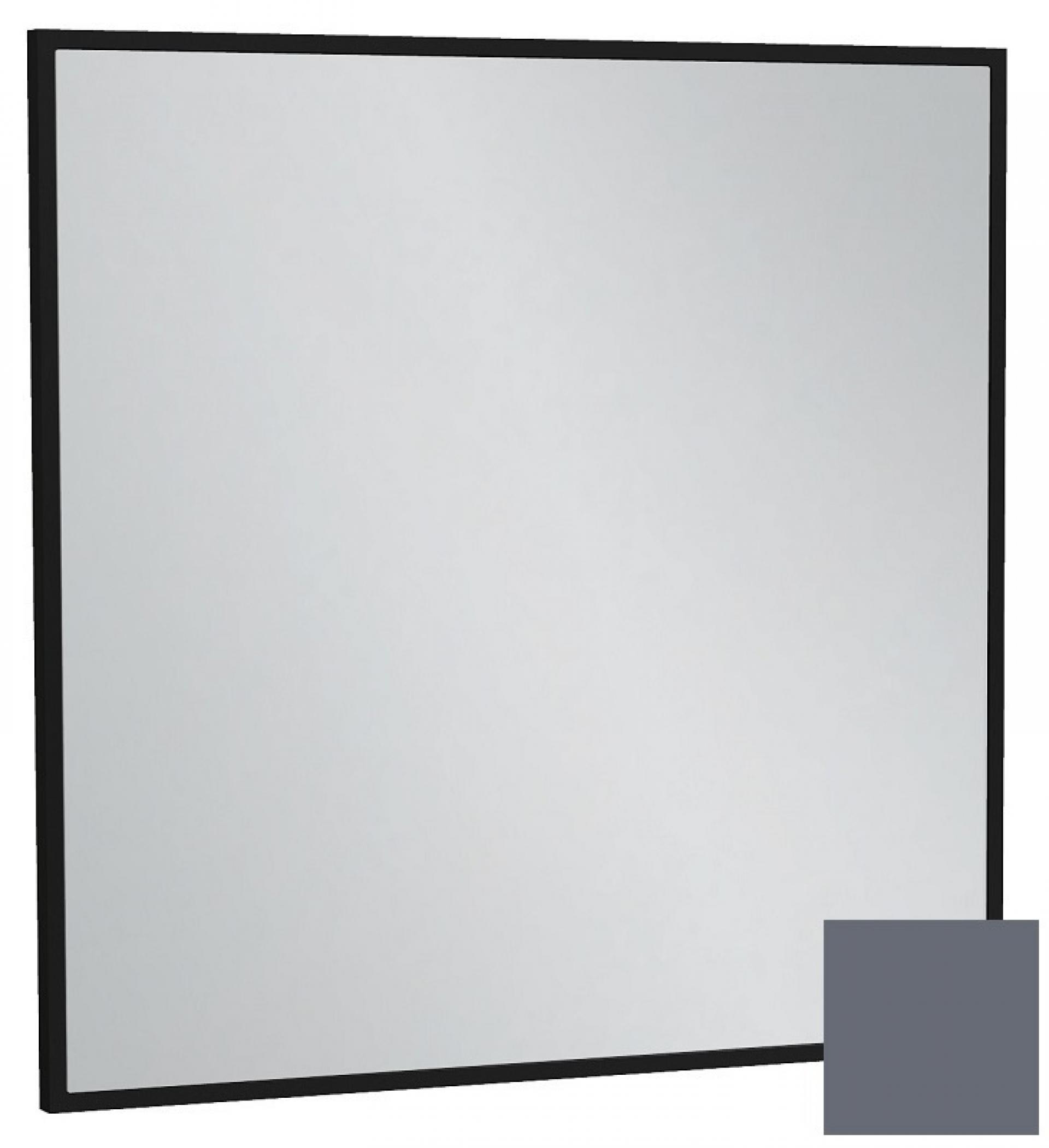 Зеркало 60 см Jacob Delafon Silhouette EB1423-S40, лакированная рама насыщенный серый сатин