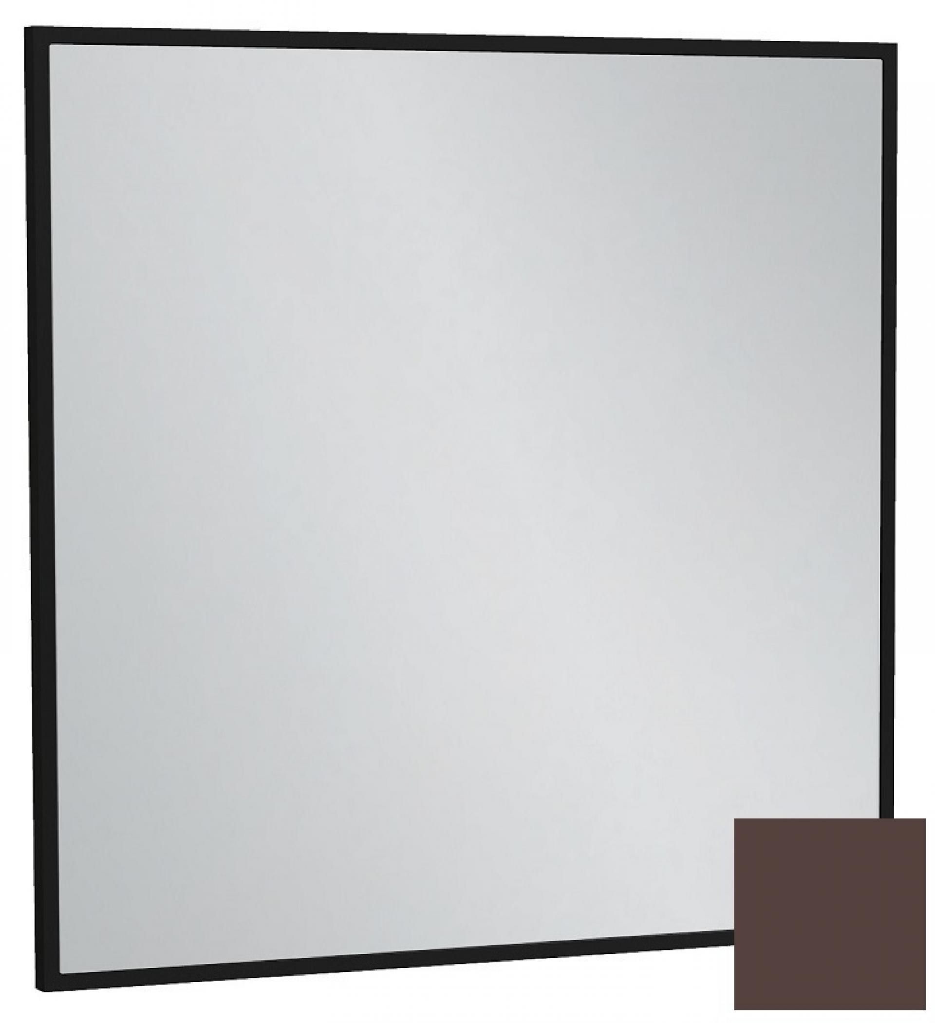 Зеркало 60 см Jacob Delafon Silhouette EB1423-F32, лакированная рама ледяной коричневый сатин