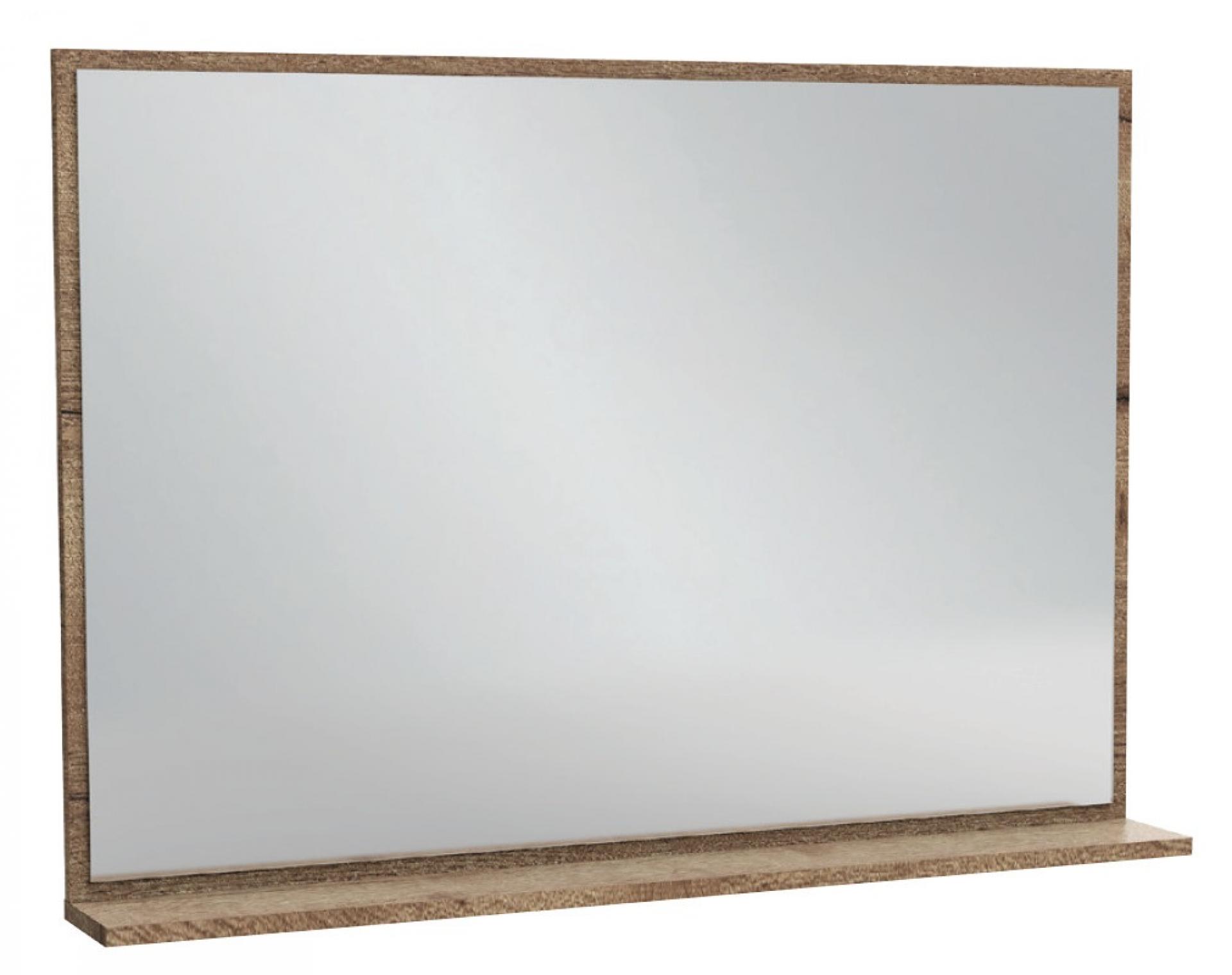 Зеркало Jacob Delafon Vivienne EB1598-E52, 100 х 70 см, с полочкой, дуб табак