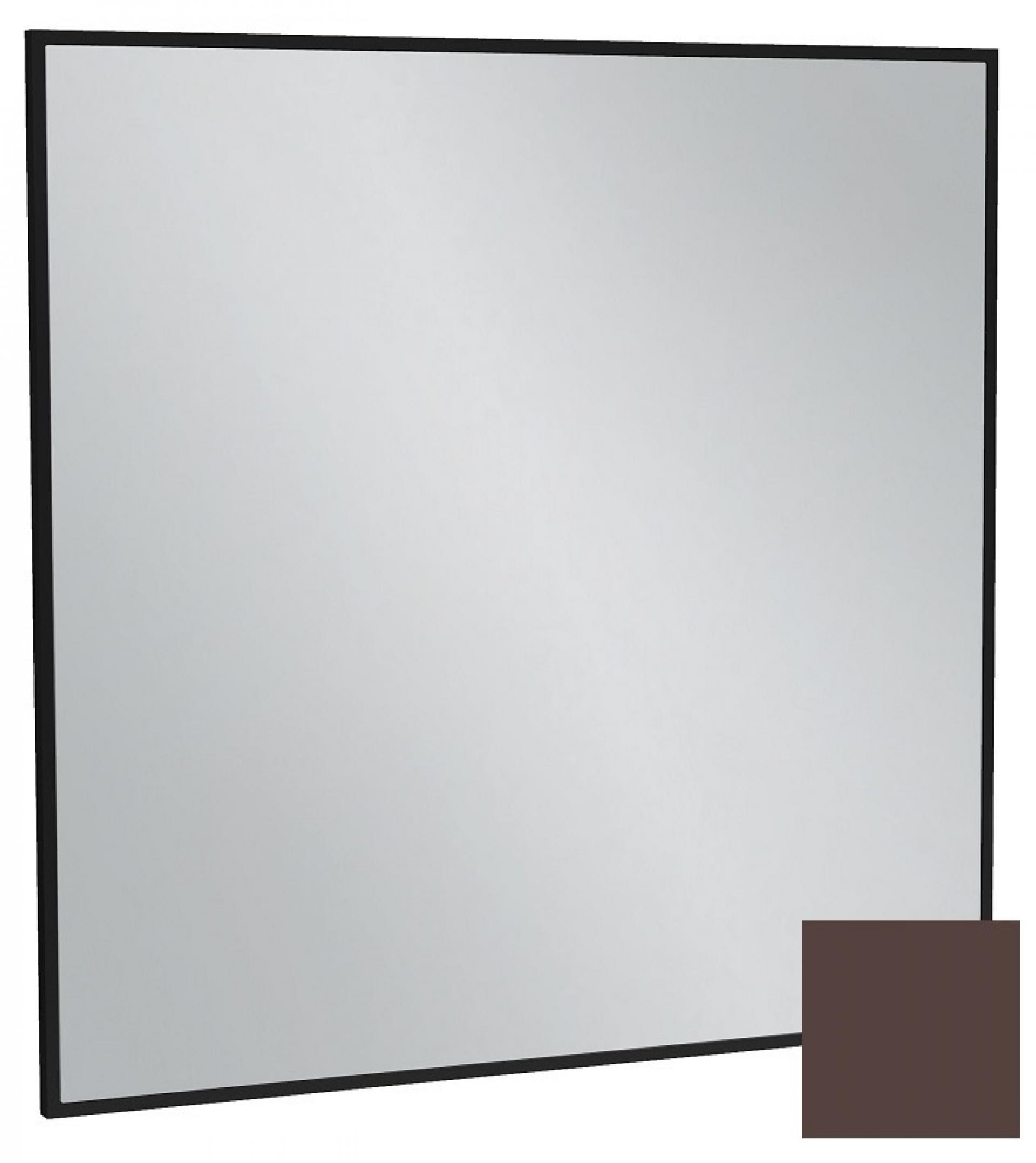 Зеркало 80 см Jacob Delafon Silhouette EB1425-F32, лакированная рама ледяной коричневый сатин