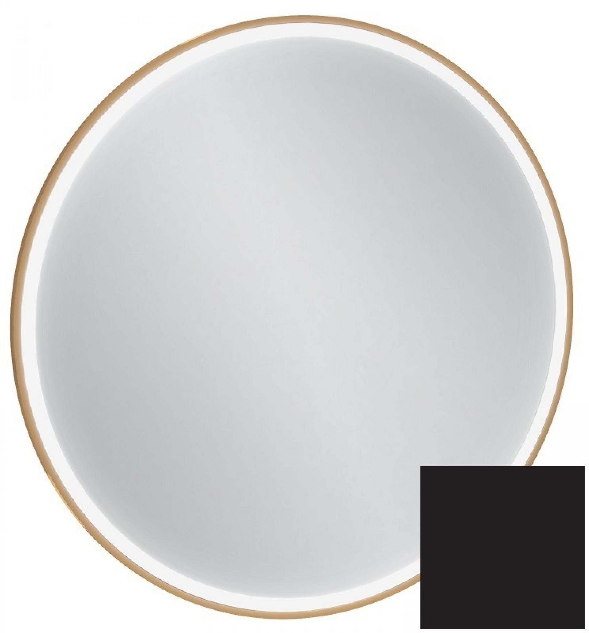 Зеркало с подсветкой 70 см Jacob Delafon Odeon Rive Gauche EB1289-S14, лакированная рама черный сатин