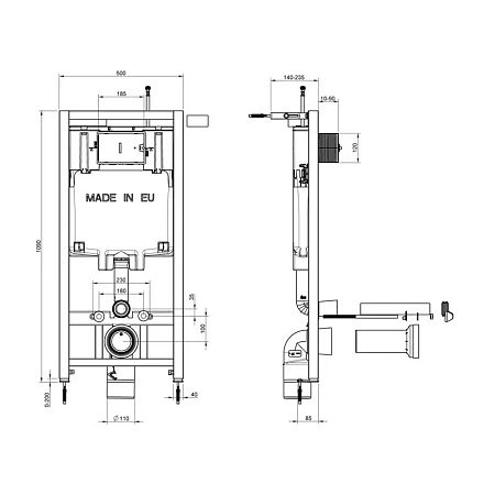 Фото: Jacob Delafon Elite (E29025-NF/EDX114RU-00/E29027-CP) Jacob Delafon