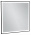 Зеркало с подсветкой 80 см Jacob Delafon Allure EB1435-S14, лакированная рама черный сатин