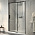 Душевая дверь Jacob Delafon Contra 140 E22C140-BL, профиль черный, стекло прозрачное