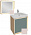 Комплект мебели 65 см Jacob Delafon Rythmik Pure с раковиной EVN112-00, тумбой EB1770-M78, зеркалом EB1772-M78, матовый пыльная роза