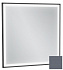 Зеркало с подсветкой 60 см Jacob Delafon Allure EB1433-S40, лакированная рама насыщенный серый сатин
