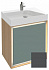 Комплект мебели 65 см Jacob Delafon Rythmik pure с раковиной EVN112-00, тумбой EB1770-M53, матовый серый антрацит