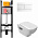 Комплект унитаза с инсталляцией Jacob Delafon Struktura E21771RU-00 с сиденьем микролифт, кнопка белая