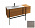 Комплект мебели 145 см Jacob Delafon Nouvelle Vague с раковиной EXAQ112-Z-00, тумбой EB3037RU-E73, фактурный дуб