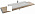 Столешница для раковины Jacob Delafon Parallel EB04-1800-N18 белый блестящий