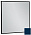 Зеркало 60 см Jacob Delafon Silhouette EB1423-S56, лакированная рама морской синий сатин