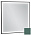 Зеркало с подсветкой 60 см Jacob Delafon Allure EB1433-S49, лакированная рама эвкалипт сатин