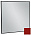 Зеркало 80 см Jacob Delafon Silhouette EB1425-S08, лакированная рама темно-красный сатин